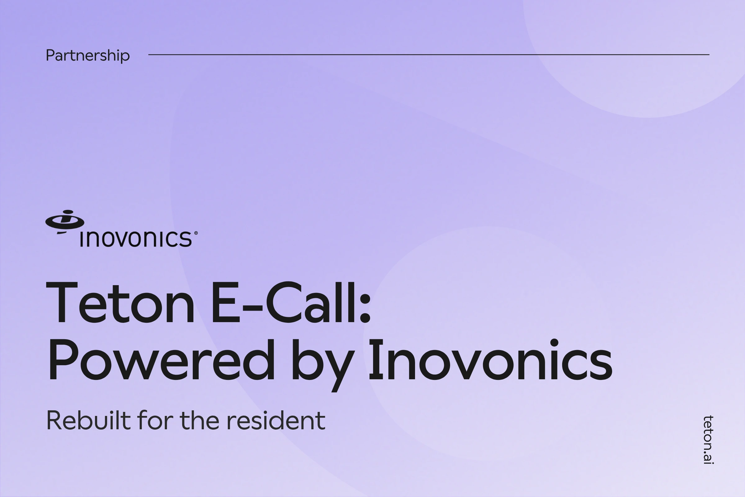 Teton E-Call Solution Now Integrates with Inovonics